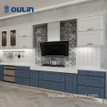 Kabinet Kabinet Kabinet Dapur Set Kitchen Kayu Biru